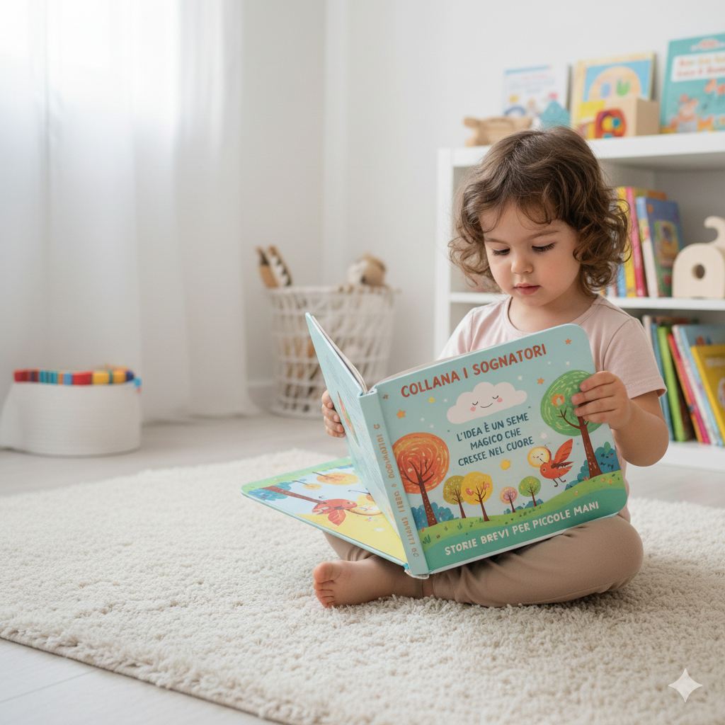 Copertina illustrata della collana I Sognatori per bambini 3-6 anni